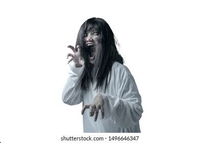 Scary Ghost Woman Blood Angry Face Stock Photo Shutterstock