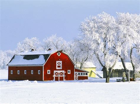 Winter Barn Scenes Wallpapers 4k HD Winter Barn Scenes Backgrounds