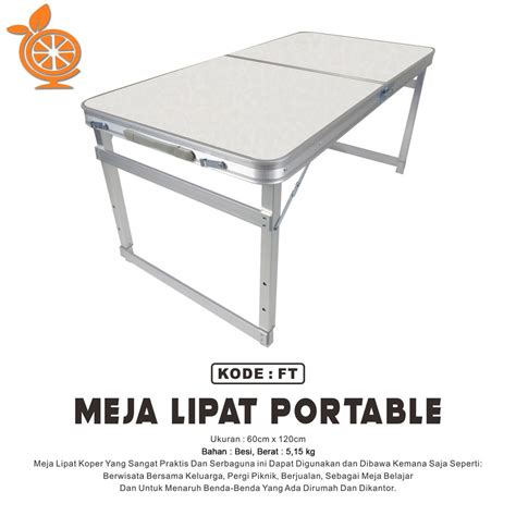 Jual Meja Lipat Portable Meja Kerja X Cm Meja Camping Outdoor