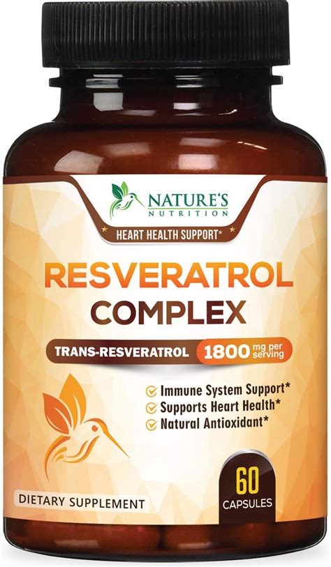 Resveratrol Mg Per Serving Potent Antioxidants For Immune Support