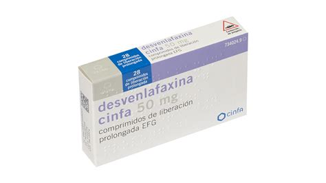 Desvenlafaxina Cinfa Efg 50 Mg 28 Comprimidos Liberacion Prolongada Farmacéuticos