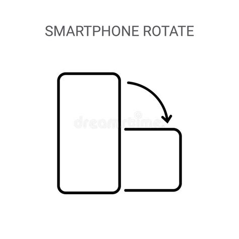 Girar El Vector Del Tel Fono Icono Girar La Ilustraci N De Smartphone