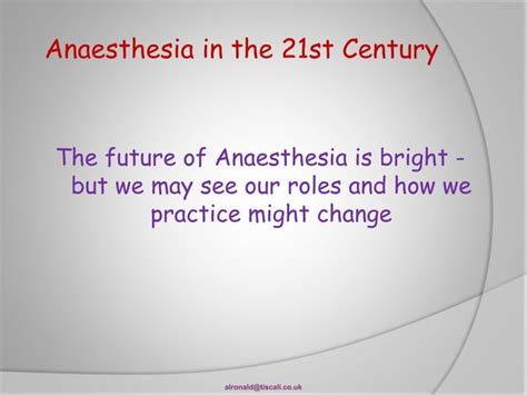 History Of Anaesthesia Ppt