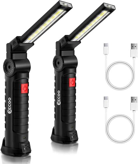 Eecoo Pcs Lampe De Travail Cob Baladeuse Led Ultra Lumineuse Usb