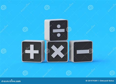 Heap Of Mathematical Symbols On Buttons Stock Photography