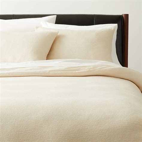 Nett Organic Cotton White King Duvet Cover + Reviews | CB2