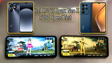 Itel A70 VS Sparx Neo X PUBG Speed And Graphic Test In 2024 Price