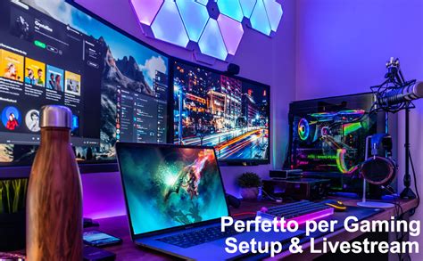 Pannelli LED Muro Luci Triangoli LED RGB Applique Da Parete Smart