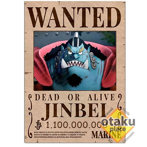 Poster One Piece Jinbe Nueva Recompensa Otaku Place Ecuador