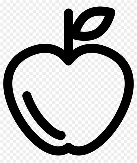 Apple Outline Comments - Apple Vector Png - Free Transparent PNG Clipart Images Download