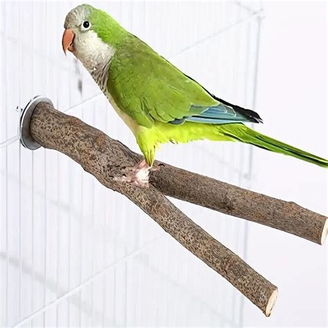 pack bird perch stand natural wood parrot perch bird cage accessori