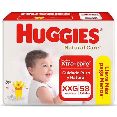 Pa Ales Natural Care Huggies Xxg Unidades