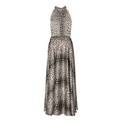 Ava Maxi Dress Nude Leopard Karmamia Copenhagen