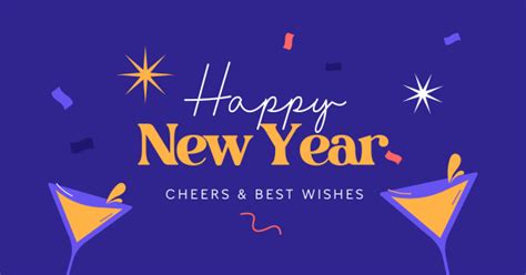 Cheers To New Year Countdown Facebook Ad Brandcrowd Facebook Ad Maker