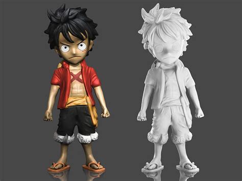 Luffy One Piece 3D Printable free 3D model 3D printable | CGTrader