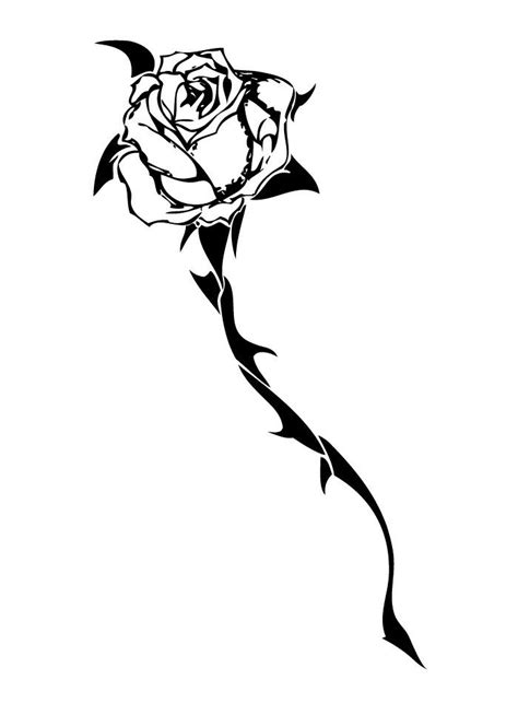 Every Rose Has Its Thorn Rose Drawing Tattoo Rose Thorn Tattoo Rose