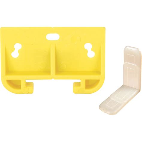 Prime Line 2 Pack White Plastic Drawer Track Guide Kit At