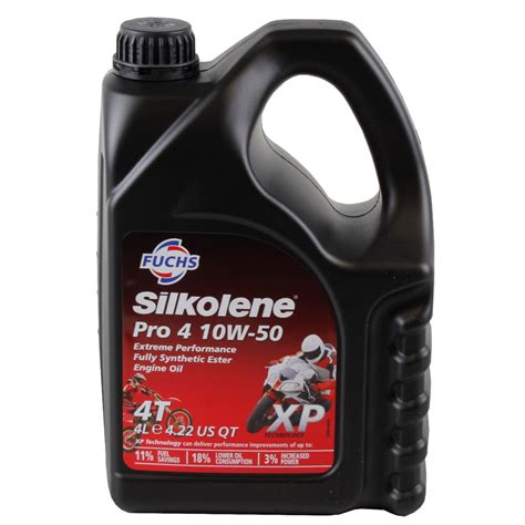 10 48 L 4 Liter Fuchs Silkolene Pro 4 10W 50 4 Takt Motoröl ÖL 4T