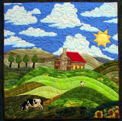 Landscape Applique Quilt Quilting Crafts Quilting Designs Quilting