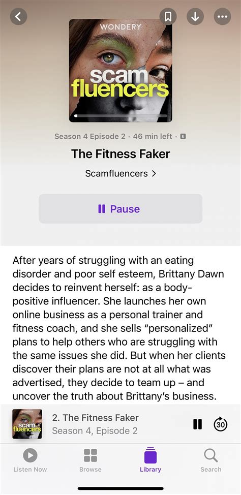 The Scamfluencers Episode Is Out Now For Those Without Wondery Happy