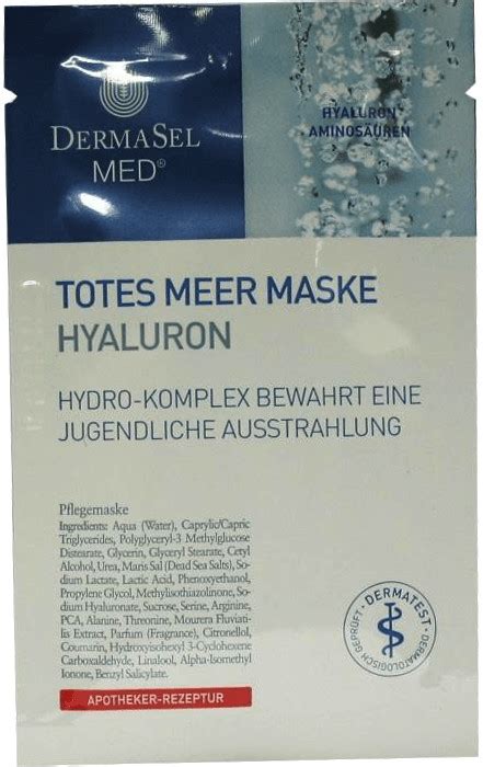 Dermasel Totes Meer Maske Hyaluron Ml Ab Preisvergleich