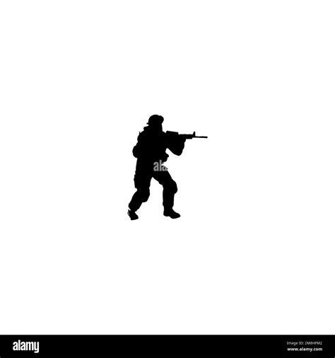 Commando icon. Simple style no war poster background symbol. Gunn shop ...