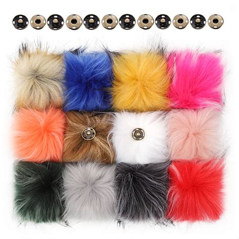 Cm Faux Fox Fur Ball Large Soft Flutty Pompons Faux Raccoon Fur Pom