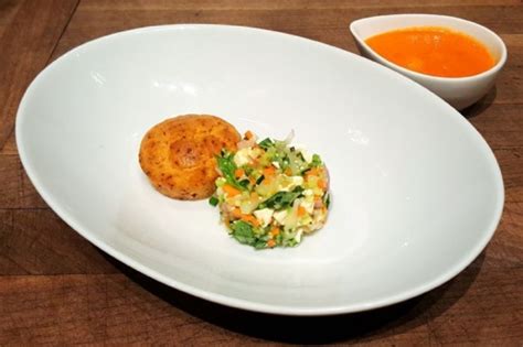 Recipe 2374 Vegetable Tartar Red Pepper Coulis And Olive Oil Fina