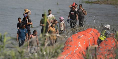 Body Found Stuck In Floating Us Mexico Border Barrier Installed By