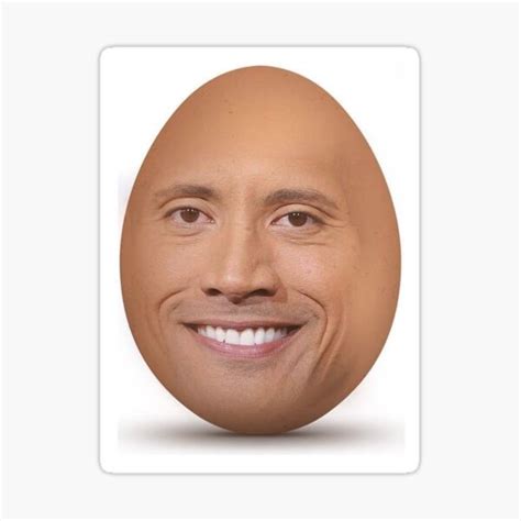 "The Rock Egg" Sticker by GuyWithAPen | Redbubble