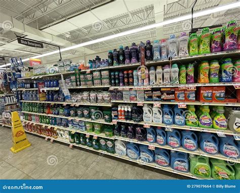 Food Lion Grocery Store Interior Laundry Section Editorial Stock Image