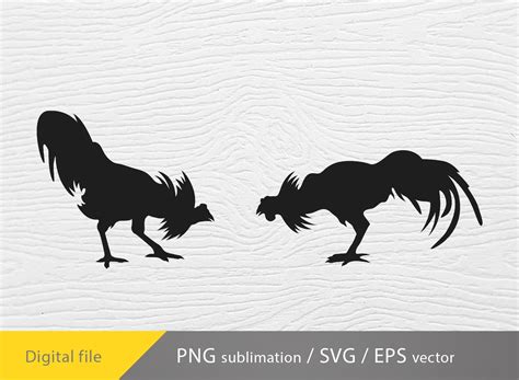 Cockfighting Svg Farm Svg Rooster Svg Cricut File Etsy