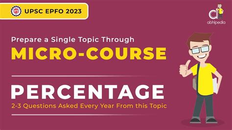 UPSC EPFO Exam 2023 Quantitative Aptitude Micro Courses