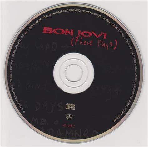 Płyta Cd Bon Jovi These Days 1995 Poznań Kup Teraz Na Allegro