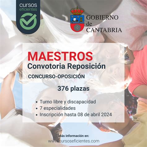 Publicada La Convocatoria Para Maestros Reposici N En Cantabria