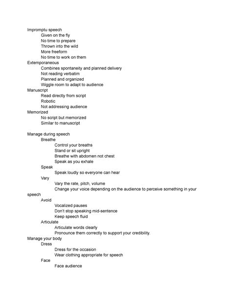 delivering  speech impromptu speech    fly  time