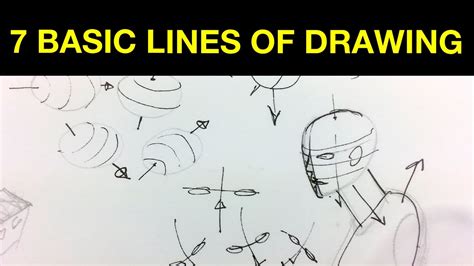 7 Basic Lines of Drawing - YouTube