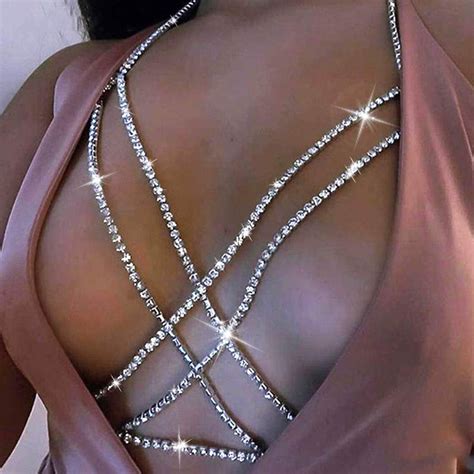 Crystal Body Chain Bikini Body Chains Nightclub Chest Chain Fashion