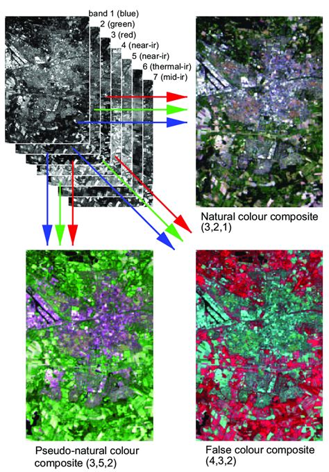 11 Landsat TM False Colour Composite Of Enschede And Surrounding