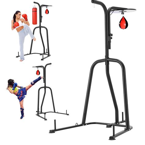 Vevor 2 In 1 Punching Bag Stand Steel Heavy Duty Workout Equipment