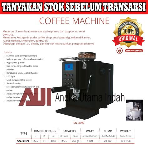 Jual Getra Sn Coffee Machine Mesin Pembuat Kopi Espresso