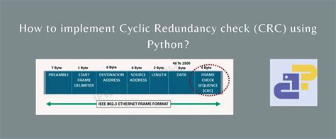 CRC 16 Bit Python Manual Calculation AskPython