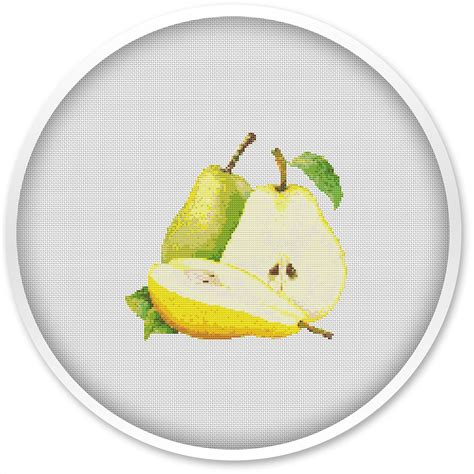 PEAR Cross Stitch Pattern Free Shipping Cross Stitch Pdf Etsy