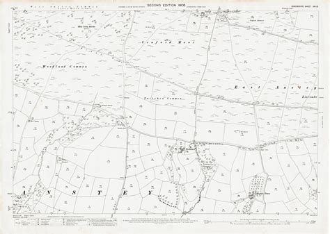 Old Ordnance Survey Map Of West Anstey East Devon In