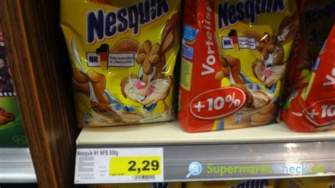 Nestle Nesquick Nachfüllbeutel Preis Angebote Kalorien Nutri Score