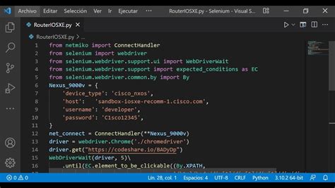 Configurar Router Cisco IOSXE Con Selenium Y Netmiko De Python YouTube