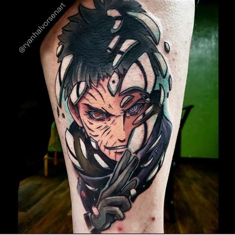 Tattoo Obito Uchiha Tatuagens De Anime Tatuagem Do Naruto Tatuagem