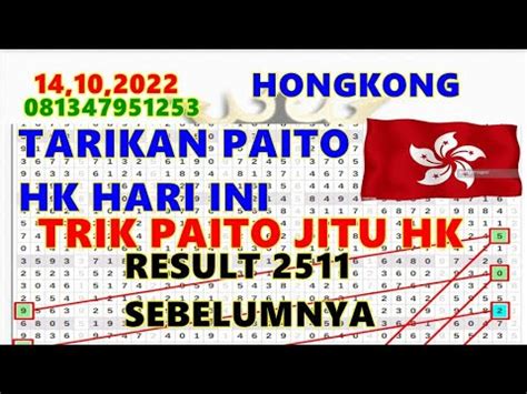 HARI INI PREDIKSI HONGKONG JITU 14 OKTOBER 2022 TARIKAN PAITO HK HARI