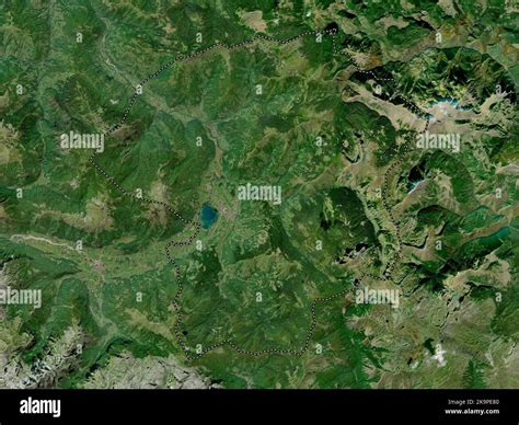 Plav Municipality Of Montenegro High Resolution Satellite Map Stock