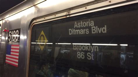 NYC Subway Rare BMT Diamond Q Rollsign On An R68A N Train